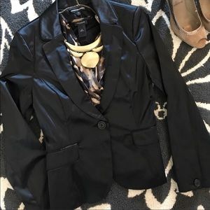 NWT Size 8 Black Satin Jacket